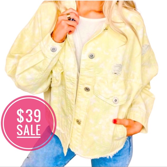 POL Jackets & Blazers - SALE Distressed Dip Dyed Classic Fit Jean Jacket